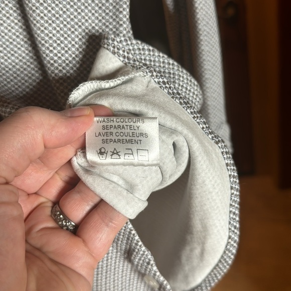 Znt18 Zanetti Cadiz Medallion Print Long Sleeve Trim Fit Shirt 14.5 32/33 Small - Picture 8 of 9